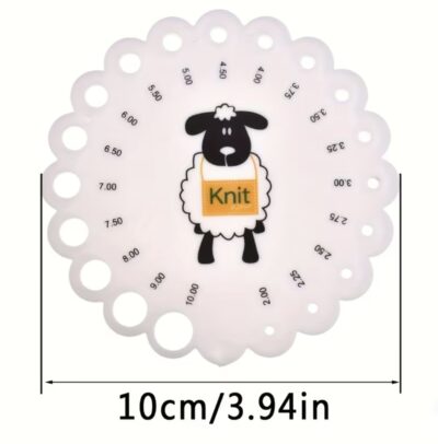 rigla calibrator pentru ace de croset si tricotat