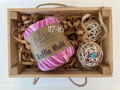 fir de tricotat/crosetat rafia multi, rafia paper 100%, 35g/80m